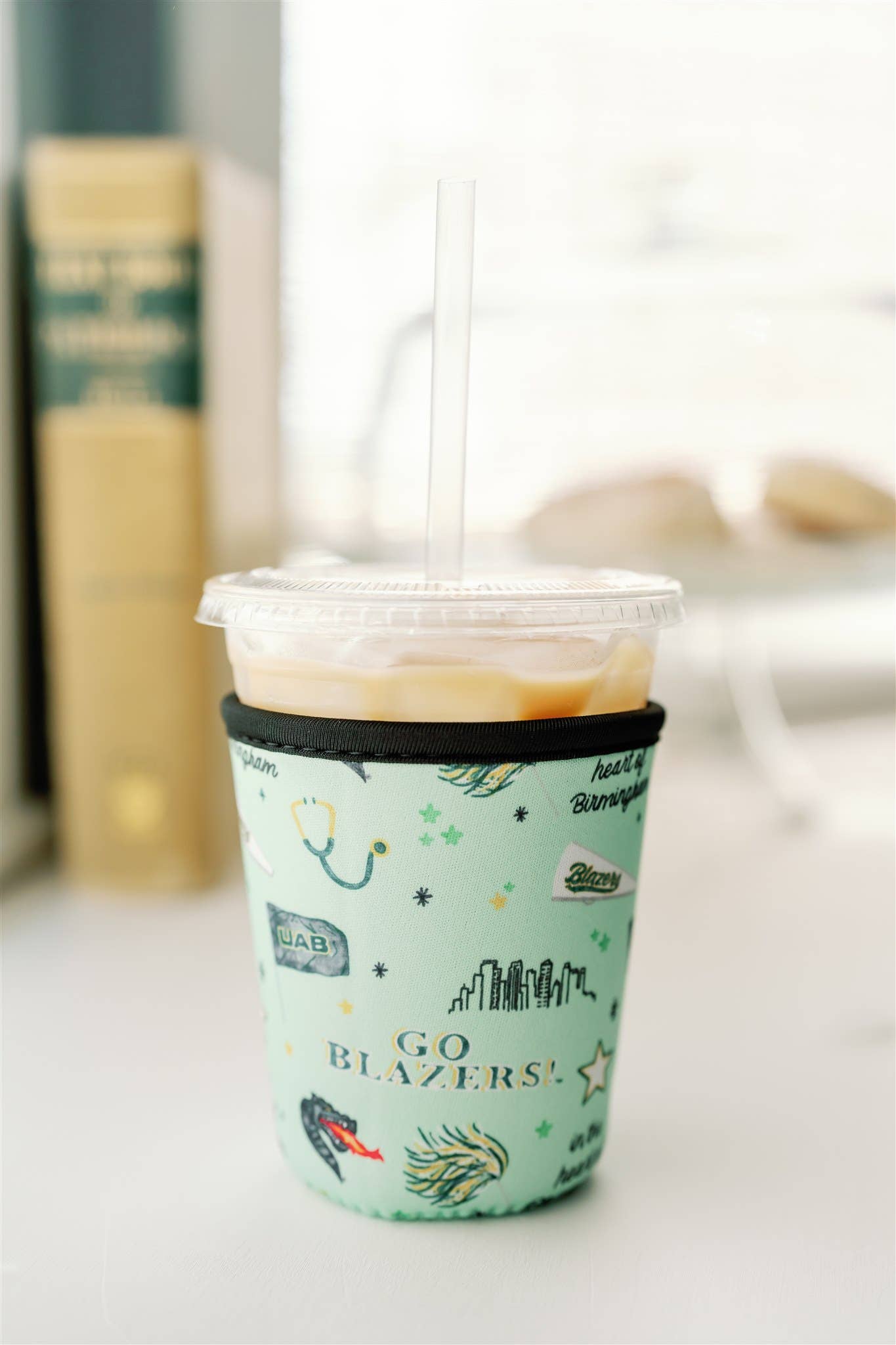 Gracefully Made Art – wholesale Drink huggers & koozies – UAB Coffee Sleeve, Collegiate0