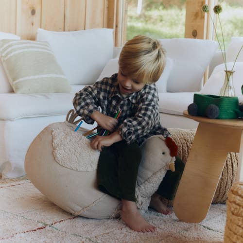 Lorena Canals - Wholesale Pouf - Kids - Pouf Chicken3
