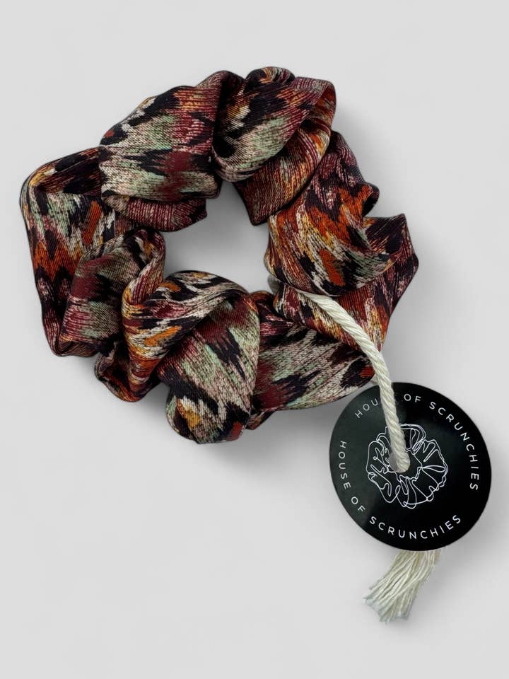 Chouchou - Abstrait Automnal - Recyclé pour la vente par House of Scrunchies