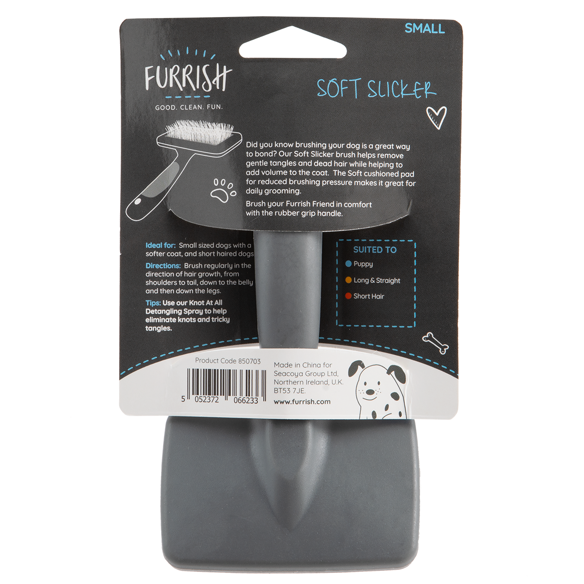 Furrish - Wholesale Pet Brush - Cat/Dog - Furrish Soft Slicker Small5