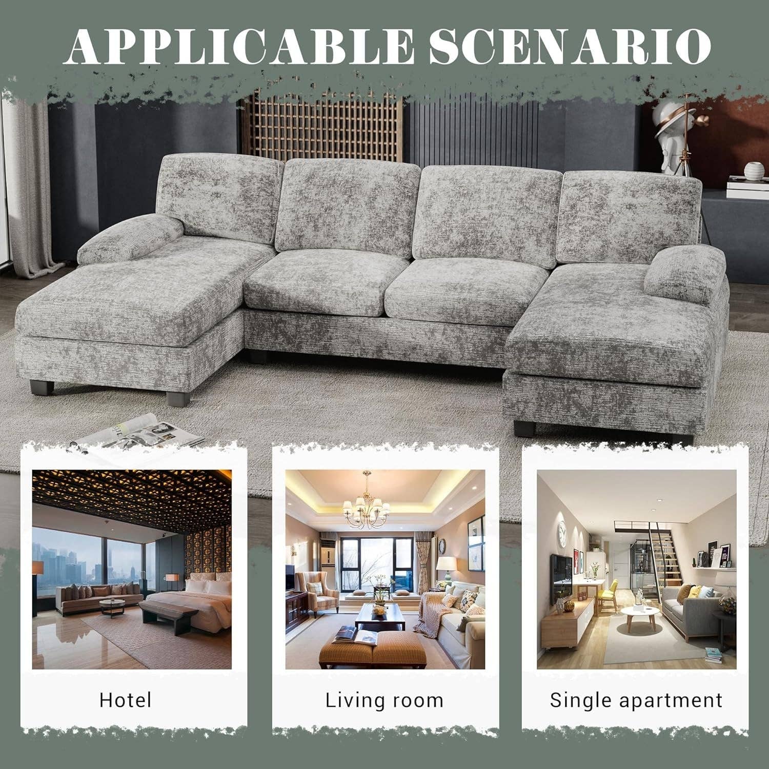 ShipItFurniture - Wholesale Sofa - 2 Piece Fabric Sectional Sofa With Reversible Chaise6