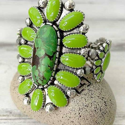 Artini Accessories – Pulseira com pendente por atacado – Pulseira elástica em esmalte Western Stone3