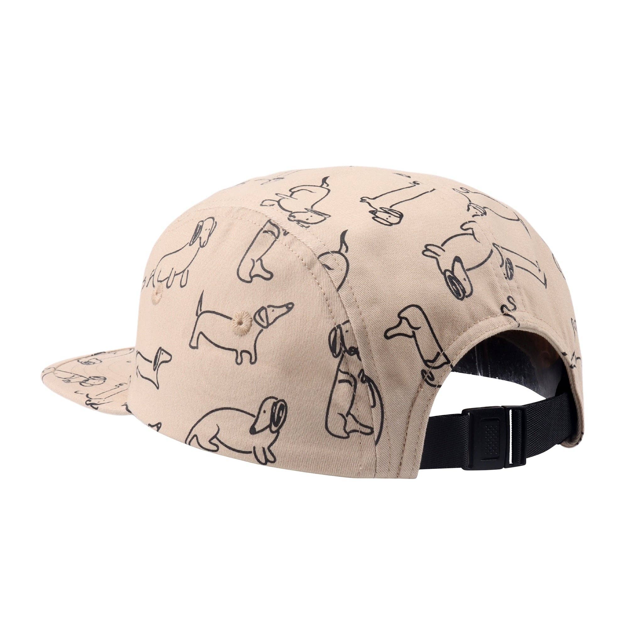HATPHILE - Vente Casquette à visière plate – unisexe - Chapeau 5 panneaux en coton HatPhile Dachshund1