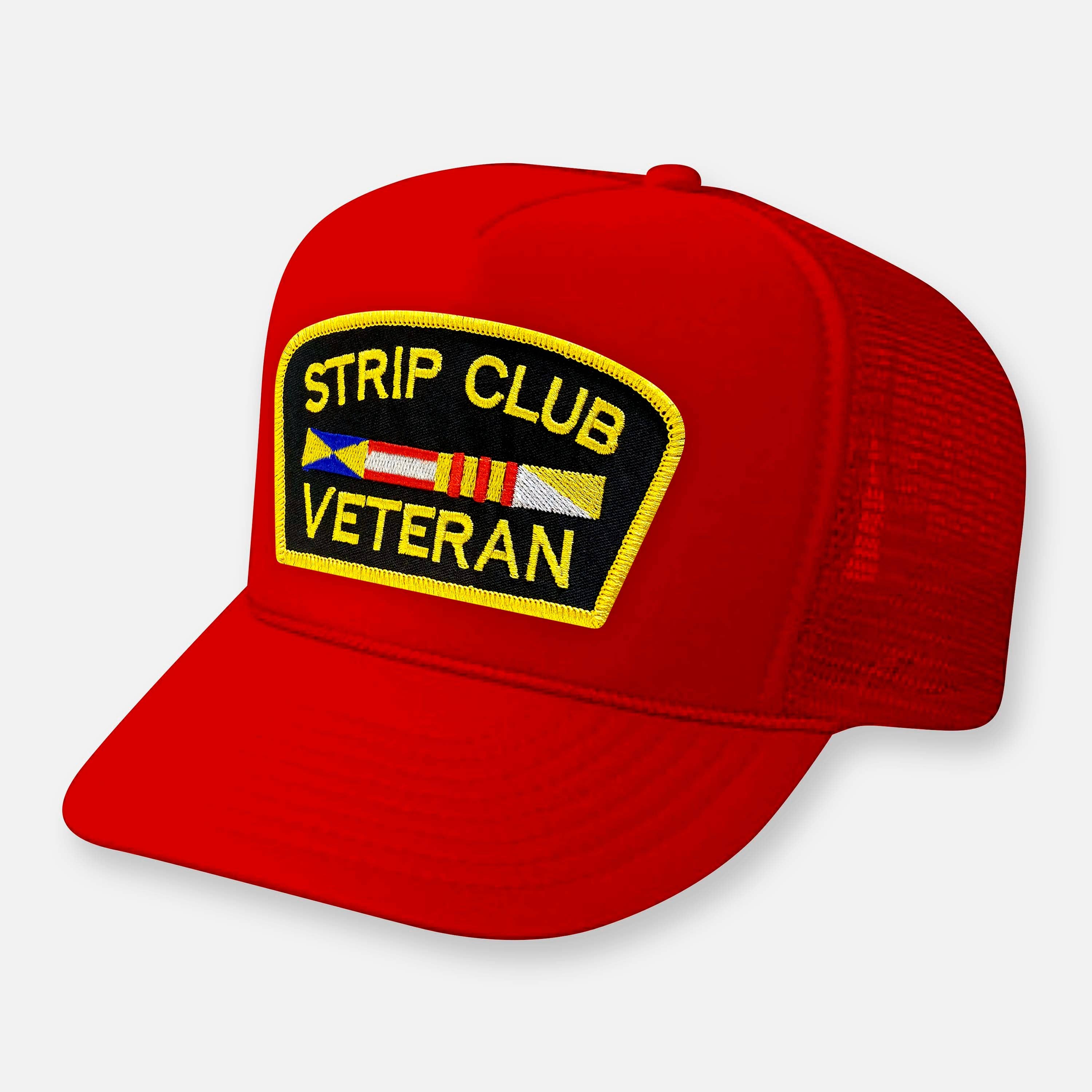 Webig Moto Company - Venta al por mayor Gorra trucker - Unisex - SOMBRERO CON PARCHE CURVO PARA VETERANOS DEL CLUB DE STRIPTEASE4