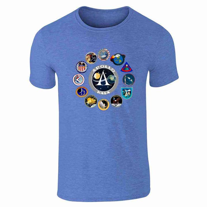 NASA Approved Apollo Mission Patches Unisex Tee for wholesale by Pop Threads