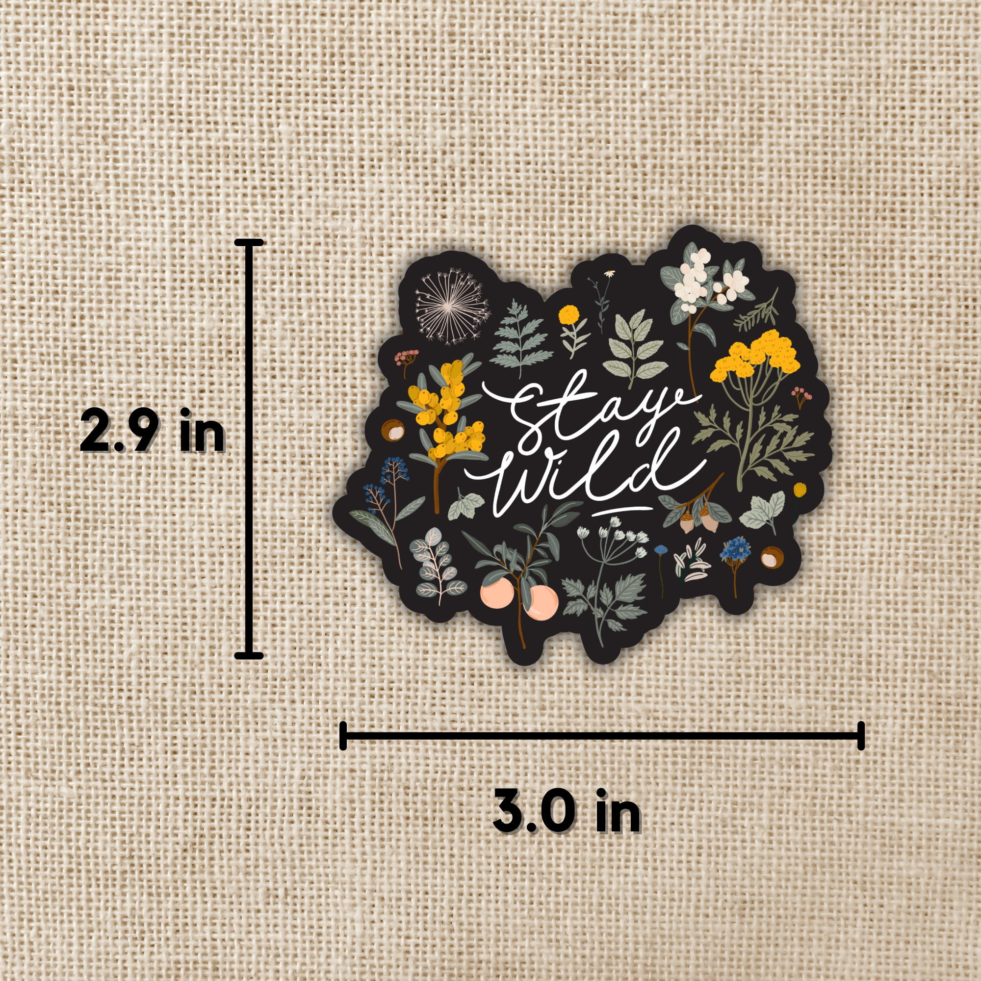 Kingdom of Threads - Wholesale Sticker - Stay Wild Sticker, 3-inch1