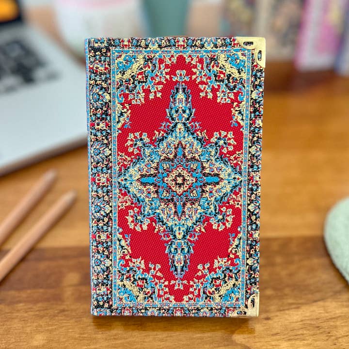 Handmade Small Notebook, Rug Design Pocket Journal, Boho Gifts for wholesale by Umays Boho
