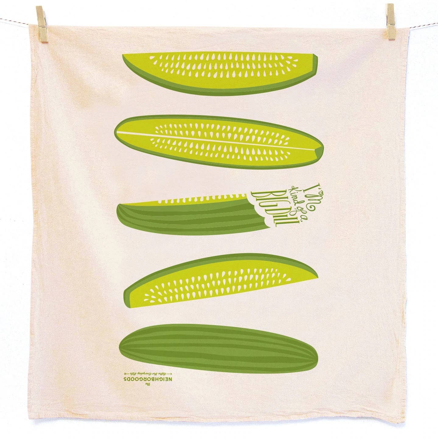 The Neighborgoods - Wholesale Tea Towel - BIG DILL (Dill, Pickle) - Tea Towel Set of 23