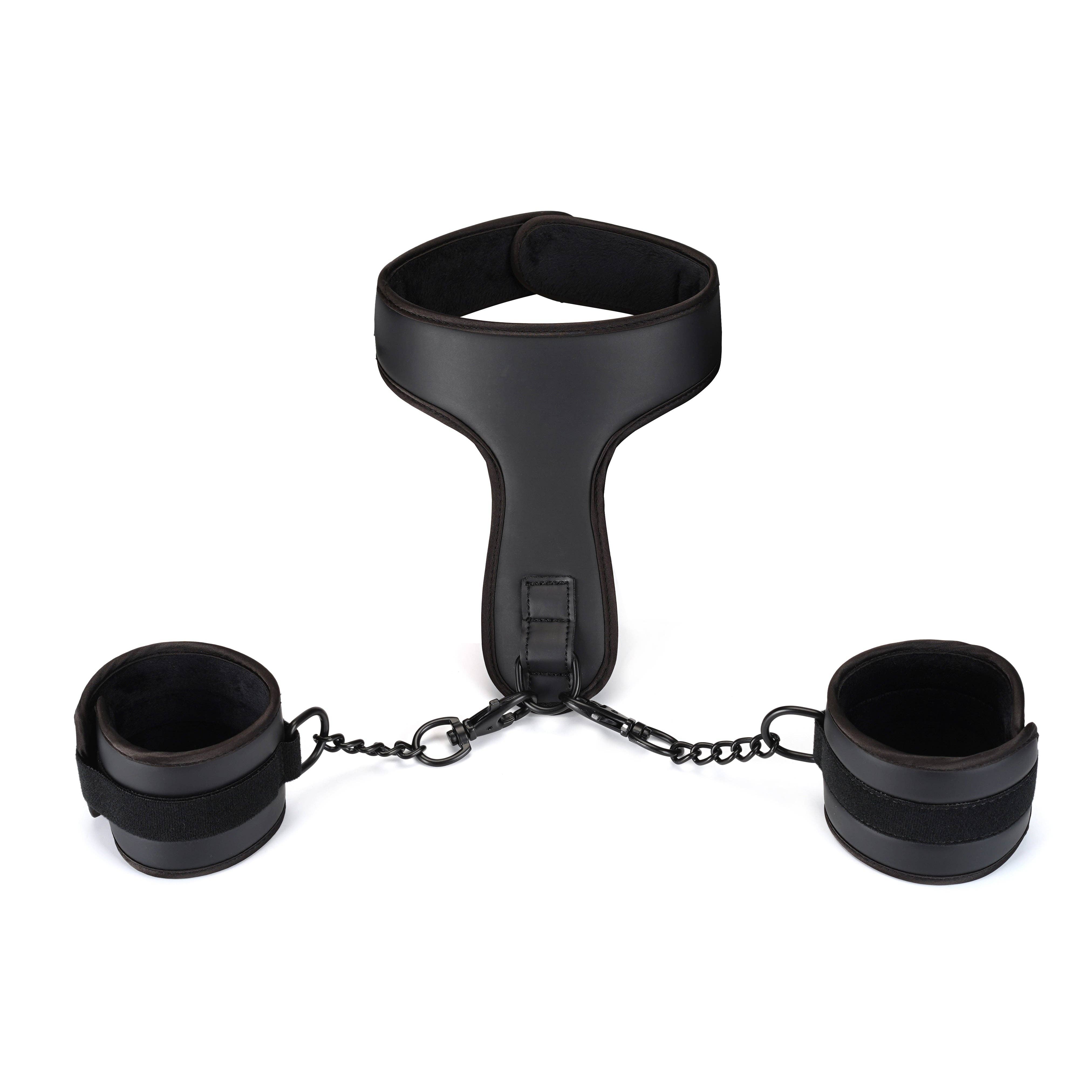 Liebe Seele - Wholesale Sex Toy - Vegan Fetish Wrist To Collar Restaint Set0