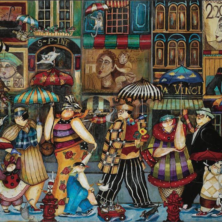 Hart Puzzles - Wholesale Puzzle - Adult - Raining Cats and Dogs in Paris by Jennifer Garant1