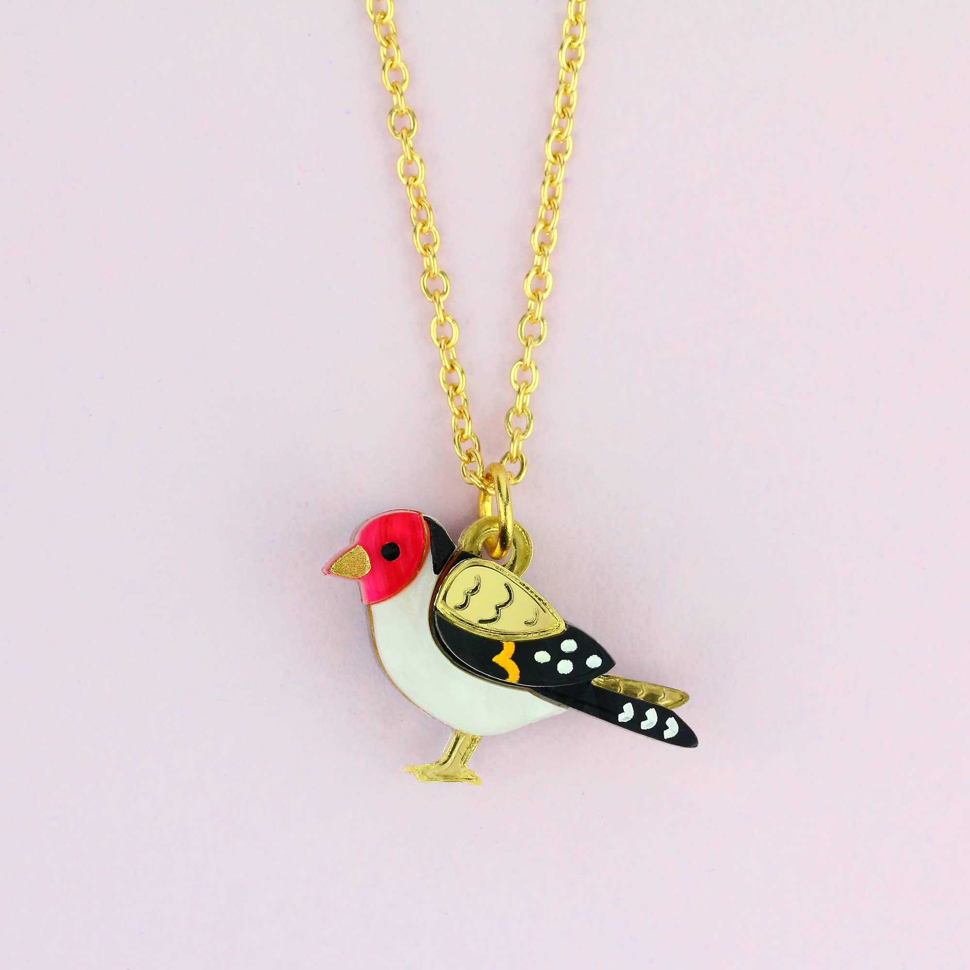 Little Moose - Wholesale Pendant/Charm Necklace - Goldfinch Charm Necklace2