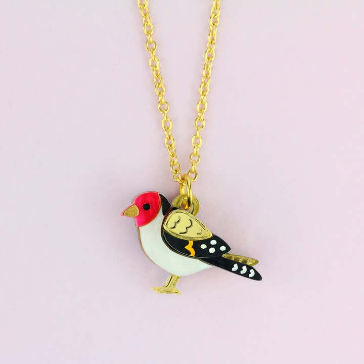 Little Moose - Wholesale Pendant/Charm Necklace - Goldfinch Charm Necklace2