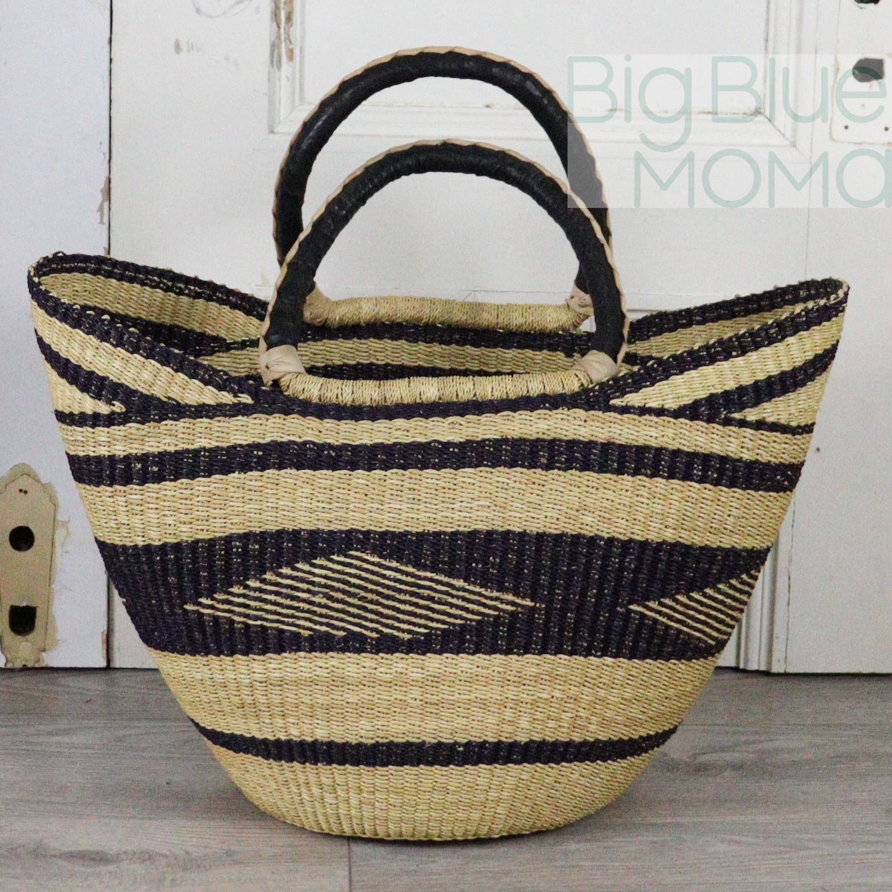 Big Blue Moma - Wholesale Beach Bag - U Shopper Large - Natural Palette18