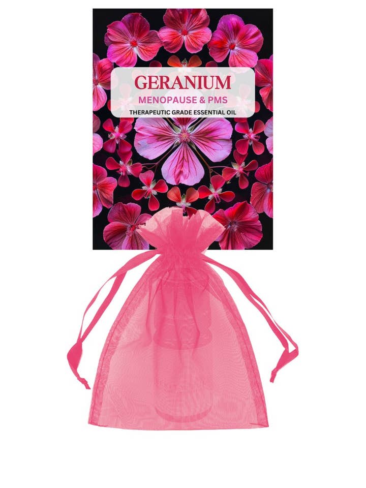 Huiles essentielles / Géranium pour la vente par Serenity + Sol