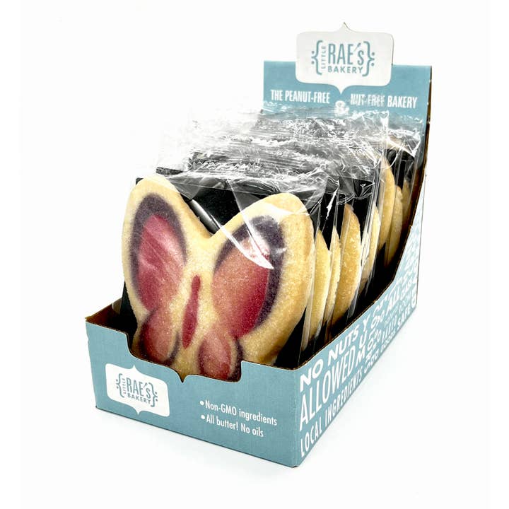 BUTTERFLY Shortbread Caddy for wholesale by Little Rae's Bakery