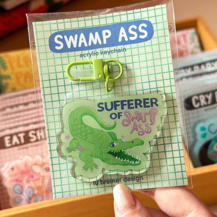 lu bremer design - Wholesale Keychain - Women's - sufferer of swamp ass keychain2