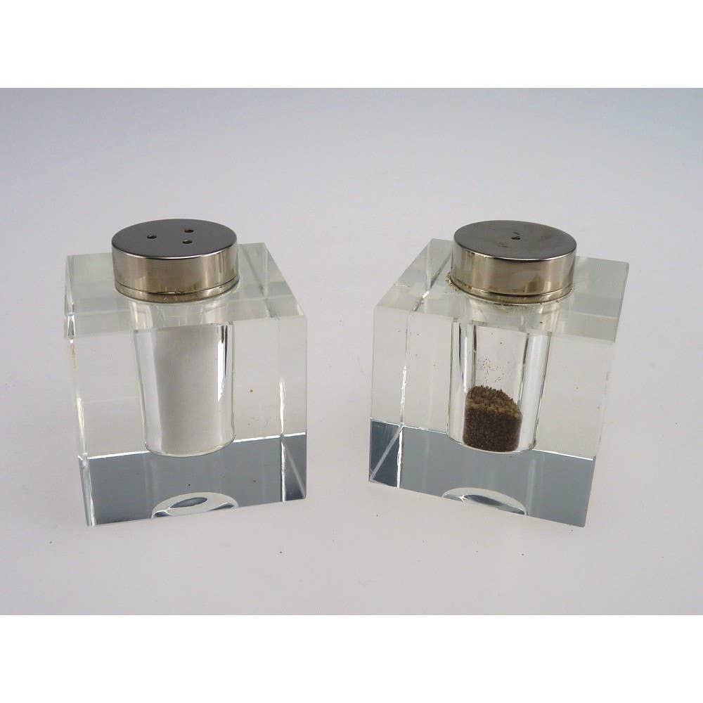 AULICA - Venta al por mayor Juegos de salero y pimentero - Salero y pimentero cuadrados de vidrio2