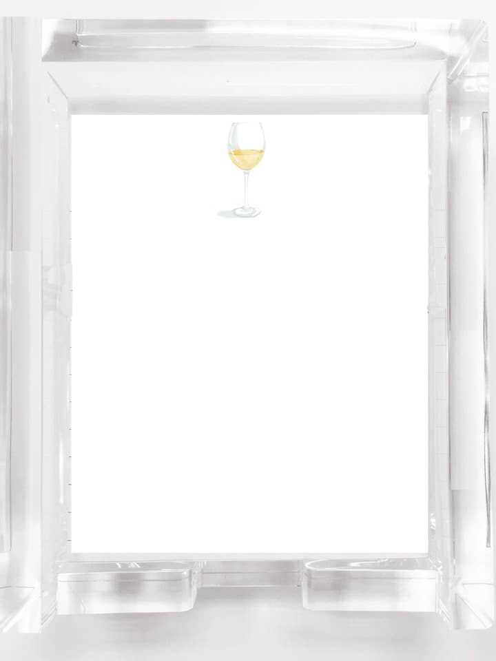 Bloc-notes et recharge de vin blanc SNS108 rembourrée pour la vente par Stevie Streck Designs