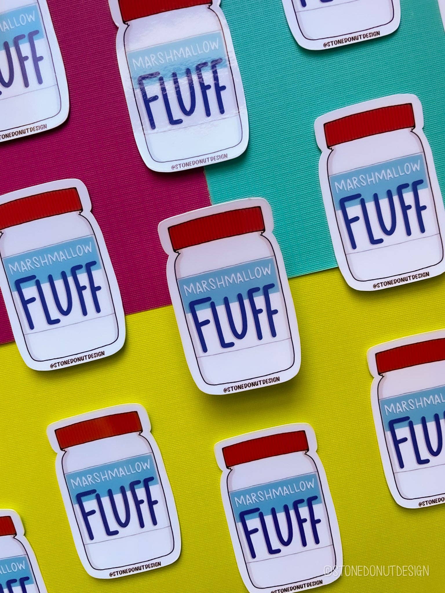 Stone Donut Design, LLC - Wholesale Sticker - Fluff Jar Vinyl Sticker4