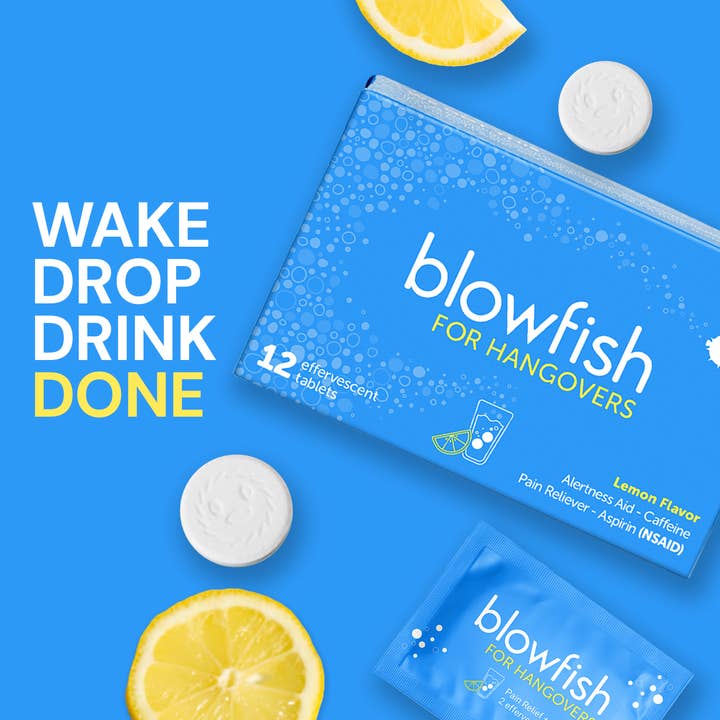 Blowfish for Hangovers - Wholesale Oral Supplement/Vitamin - Fast Hangover Relief in 15 Minutes | Headache Relief, Energy4