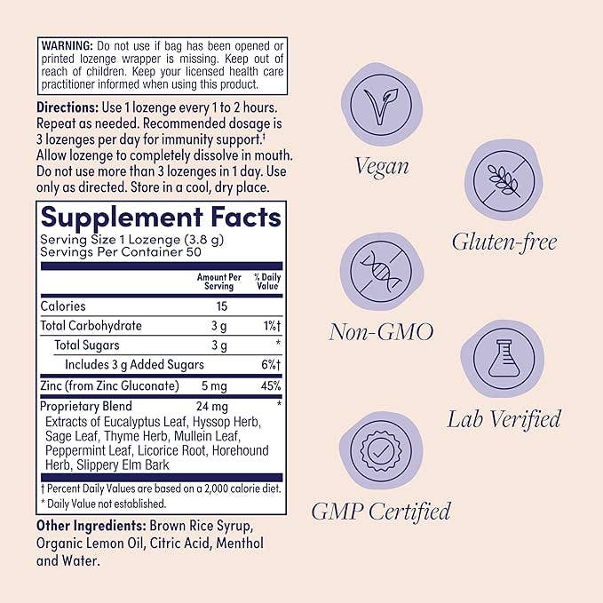 Zand - Wholesale Lozenges/Cough Drops - Lemon Zinc Lozenges3