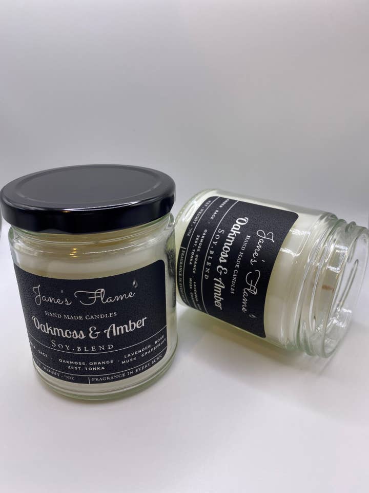 Oakmoss & Bärnsten för wholesale av Janes Flame Candle Co