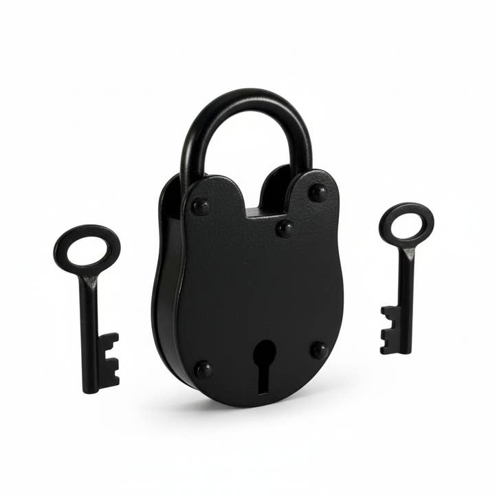 IR8010 - Antiek ijzeren slot - 3.5" voor wholesale door Western Fashion