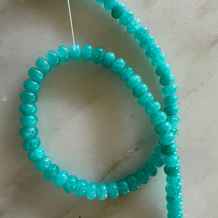 Sonya Renee Jewelry - Wholesale Beaded/Pearl Necklace - Lilly Gemstone Bead Necklace multi-color 8mm opals jade 26