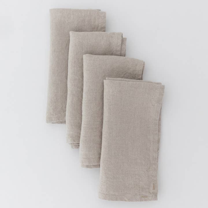 Heirloomed Collection - Wholesale Dinner & Cloth Napkin - Keepsake Linen Dinner Napkin Oatmeal