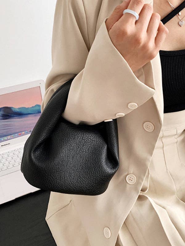 Sheer Trend - Wholesale Crossbody Bag - Women's - Adjustable Pleated Pockets Solid Color Crossbody Handbags8