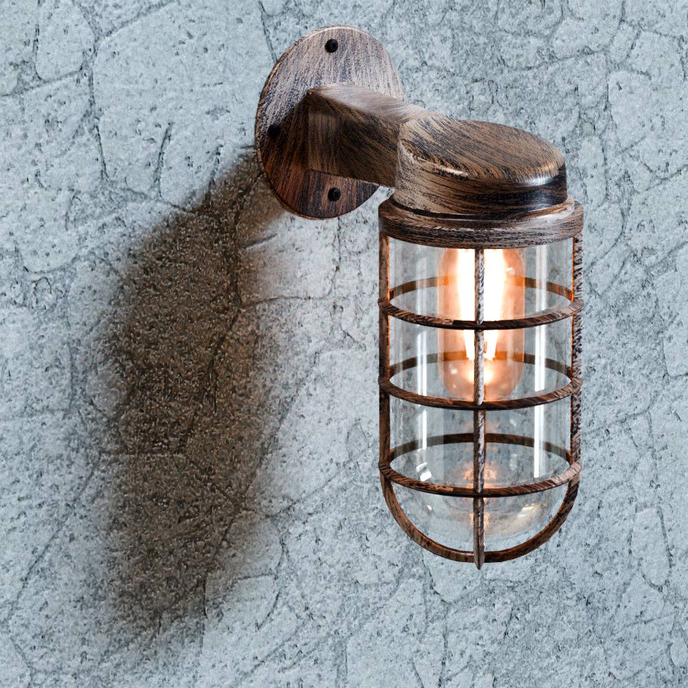 Ledsone - Vendita all'ingrosso Applique - Lampada da parete a gabbia per paratia industriale~55237