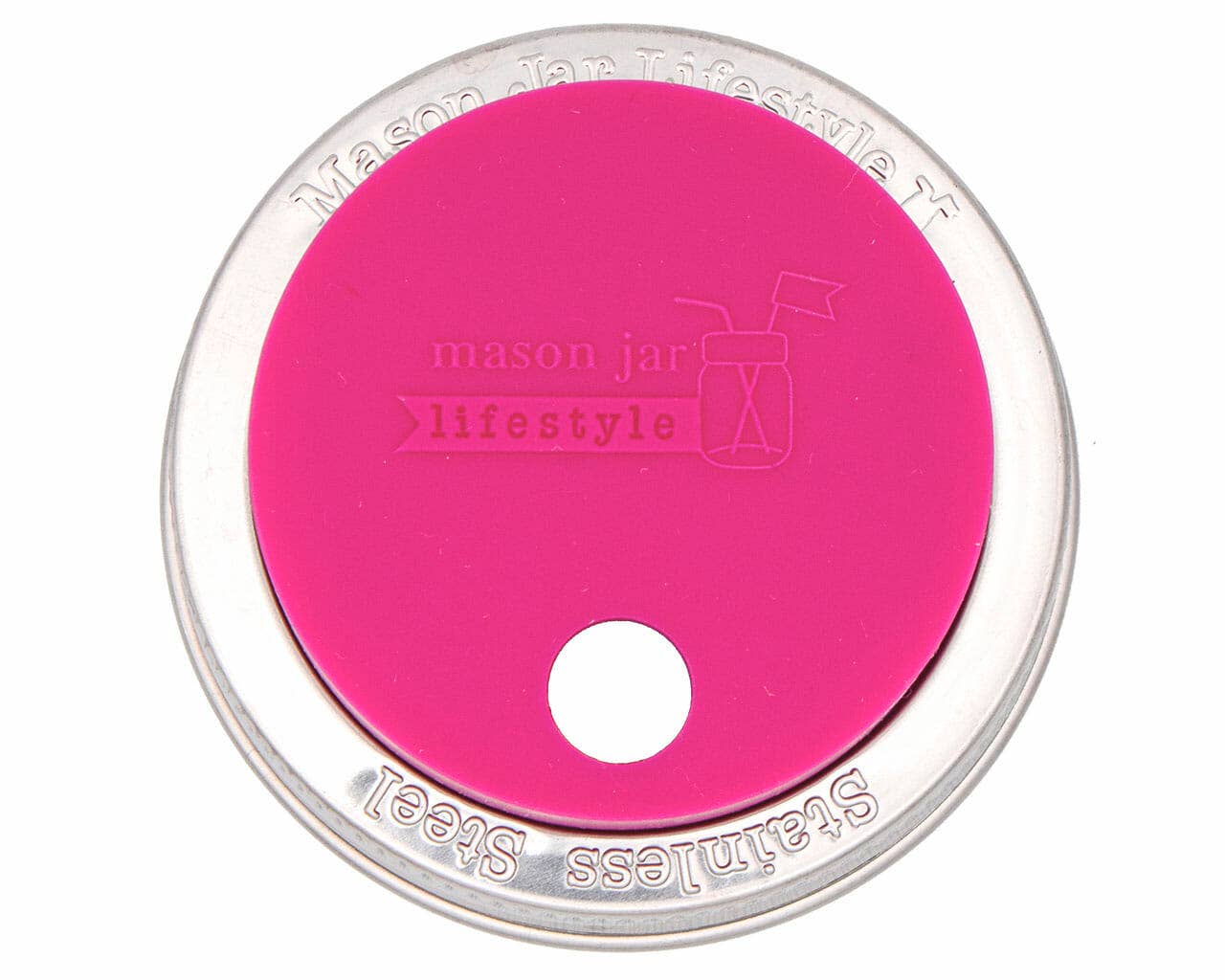 Mason Jar Lifestyle - Wholesale Drink Lids - Silicone Straw Hole Tumbler with Stainless Steel Band for Mason Jars31