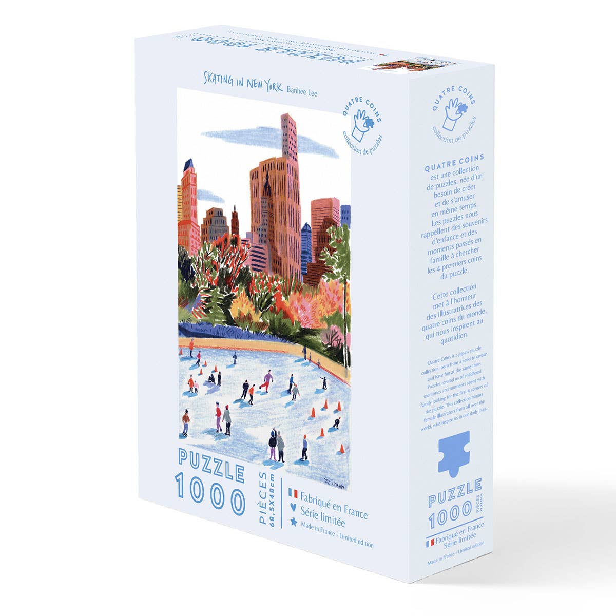 La Petite Épicerie - Wholesale Puzzle - Adult - Puzzle Skating in New York by Ban Hee - 1000 pieces0