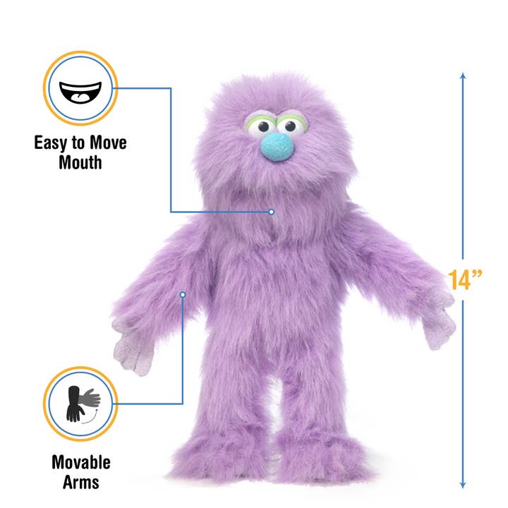Silly Puppets - Wholesale Puppet - Kids & Baby - Silly Puppets Monster, Purple (14")2