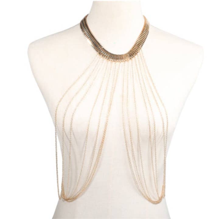 La Belle Fantastique - Wholesale Face/Body Chain - La Belle Fantastique Bralette body chain, body jewelry, laye