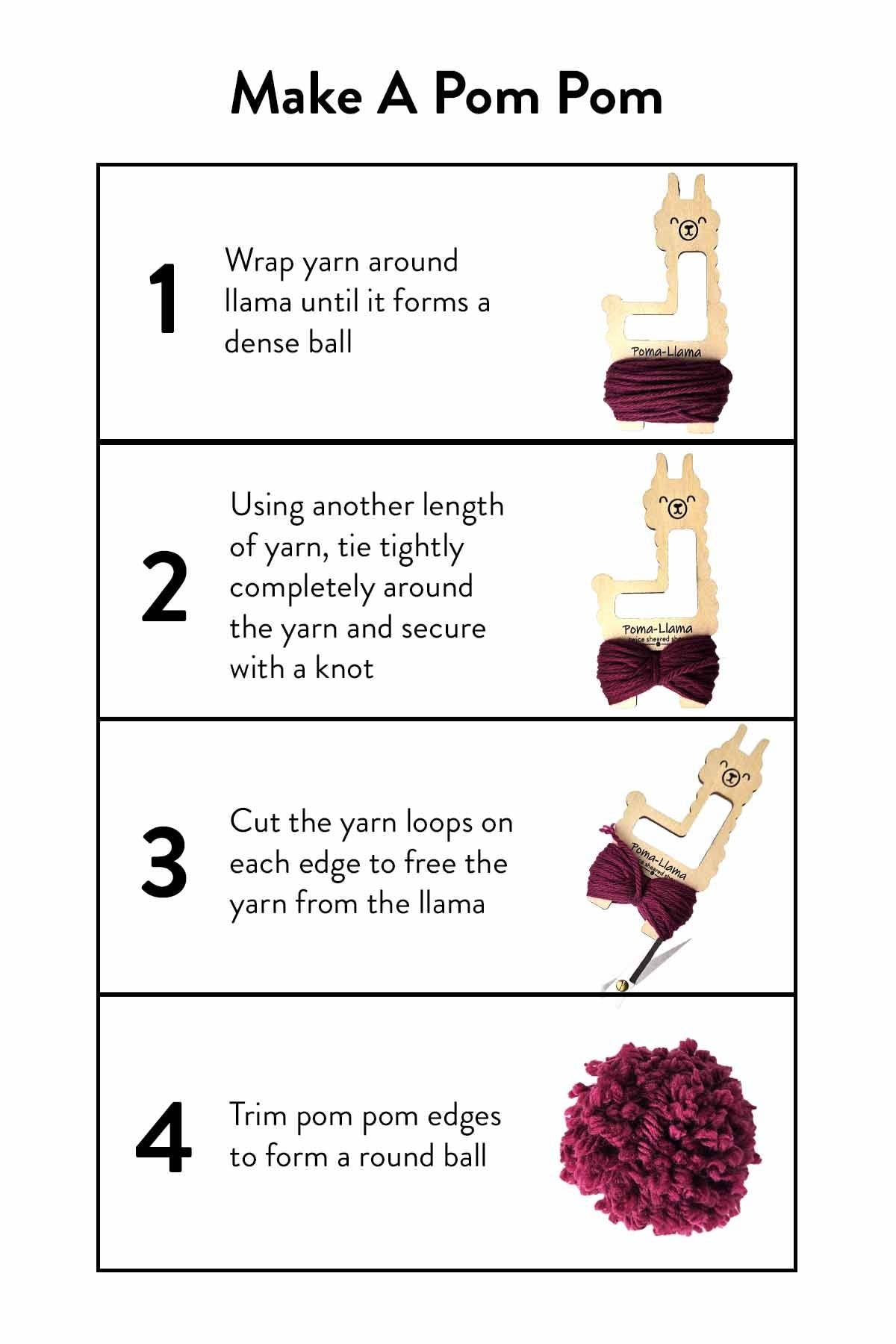 Twice Sheared Sheep - Wholesale Knitting/Crochet Supplies - Poma-Llama Pom Pom, Tassel, and Lucet Cord Maker8