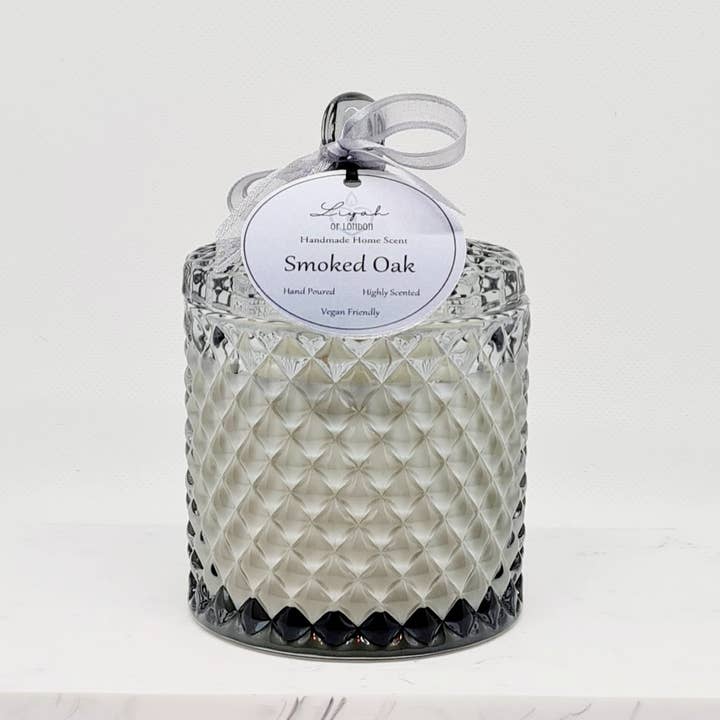 Vela Geo Jar de roble ahumado para venta al por mayor de Liyah of London