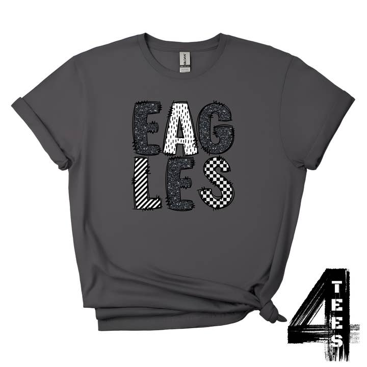 Eagles Doodle Letters for wholesale by Tees-4