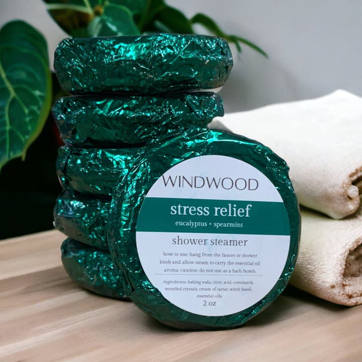 Vapeur de douche anti-stress pour la vente par Windwood Soap