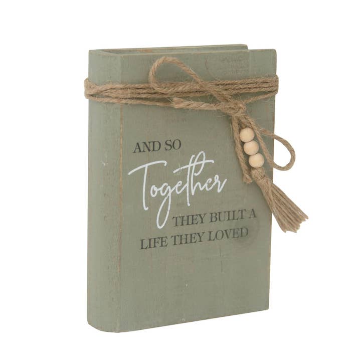 Paris Loft Inc - Wholesale Decorative Tabletop Object - And So Together They Built A Life They Loved Decorative Book