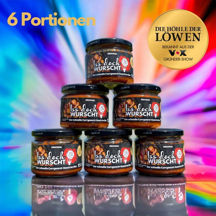 Iss doch Wurscht - Wholesale Sauce - Currywurst Original - Set of 6 - Bestseller - Just Sausage2