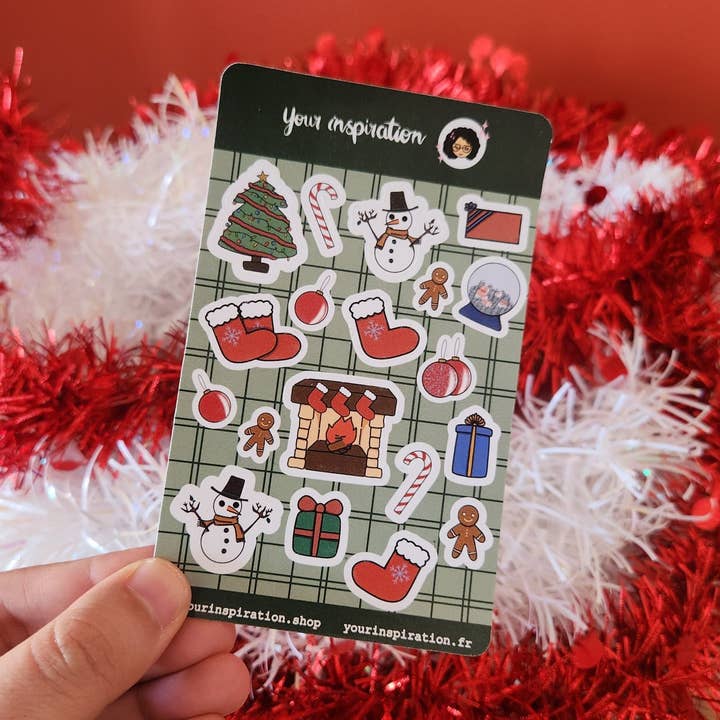 Planche d'autocollants - Noël pour la vente par Your inspiration