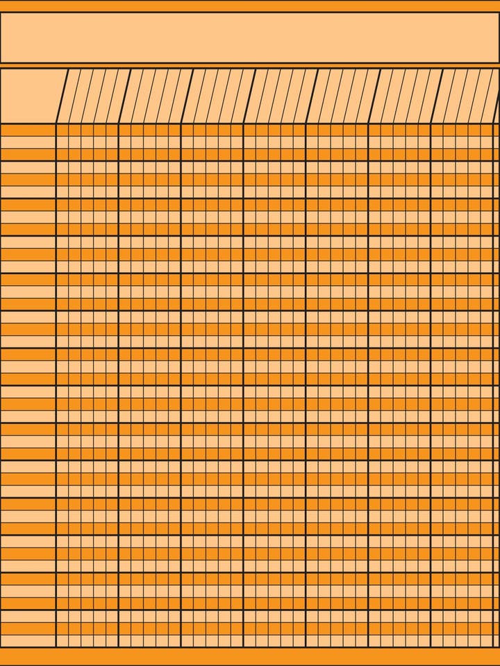 Vertikales Diagramm — Orange für den Großhandel von Creative Shapes Etc.