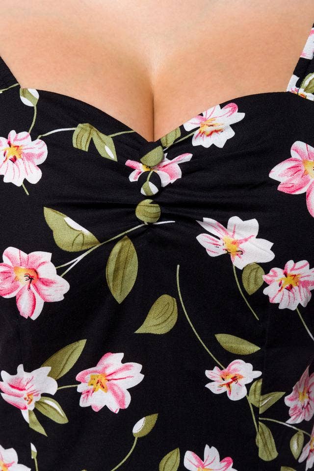 Atixo GmbH (Belsira) – Großhandel Kleid – Damen – Belsira Retro-Kleid für Damen mit rundem Rock und Rüschen6