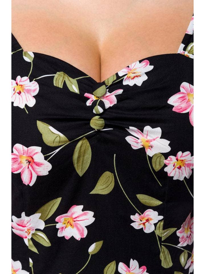 Atixo GmbH (Belsira) – Großhandel Kleid – Damen – Belsira Retro-Kleid für Damen mit rundem Rock und Rüschen6