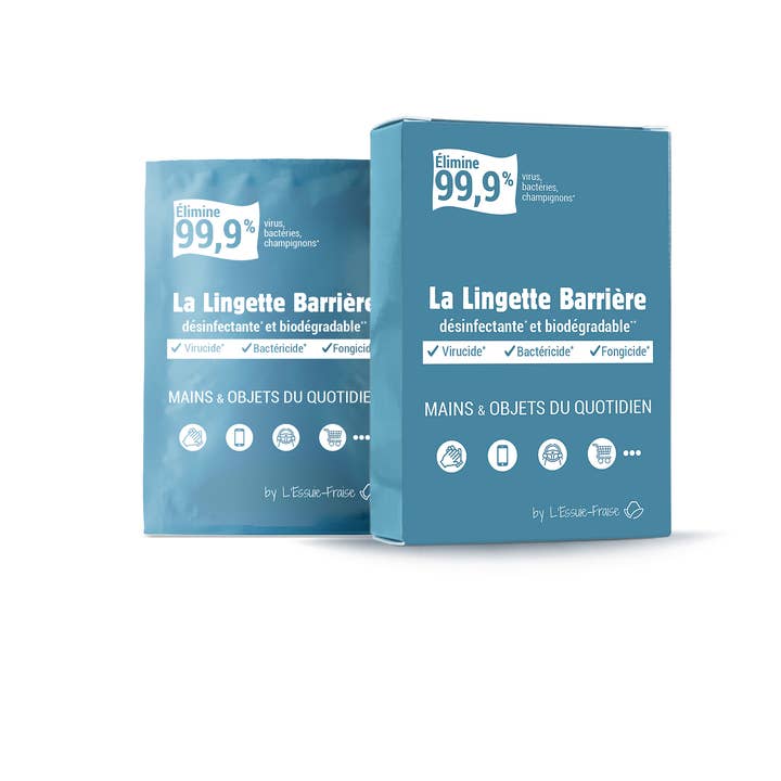 Carlo & Carla – wholesale Hand sanitiser – BARRIER WIPE - DISPLAY - 7 disinfectant linens