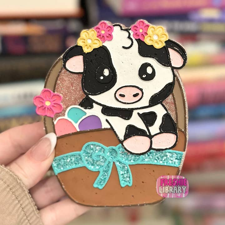 Påskekurvsfrisker med ko for engroshandel hos The Freshie Library