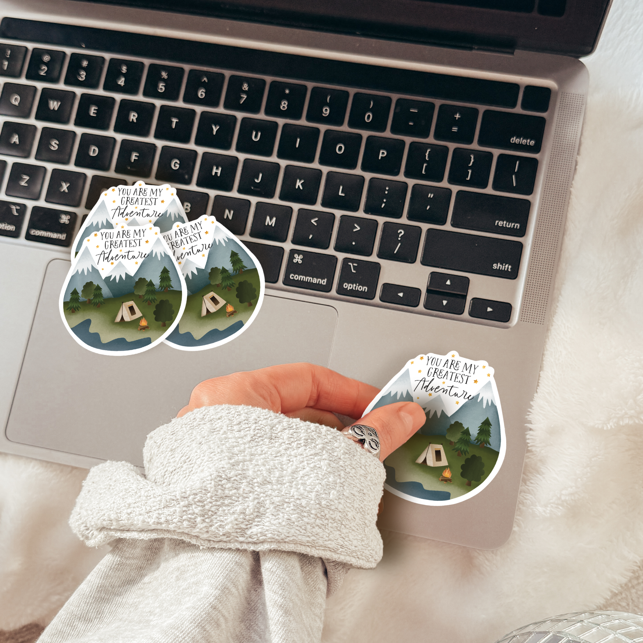 Tilda&Theo - Wholesale Sticker - Sticker Adventure Camping Vinyl XXL Travel Sticker Love2