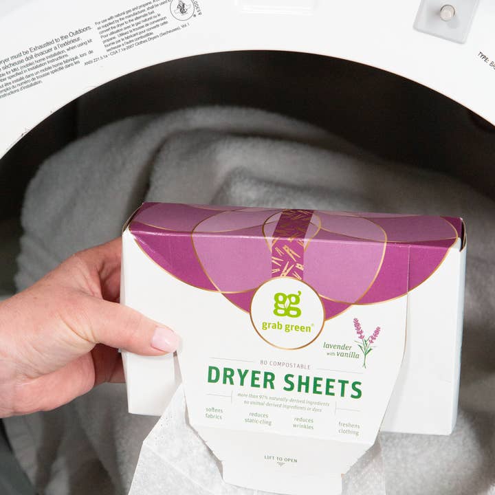 Grab Green - Wholesale Dryer Balls - Classic Dryer Sheets, Lavender With Vanilla, 80 Count3