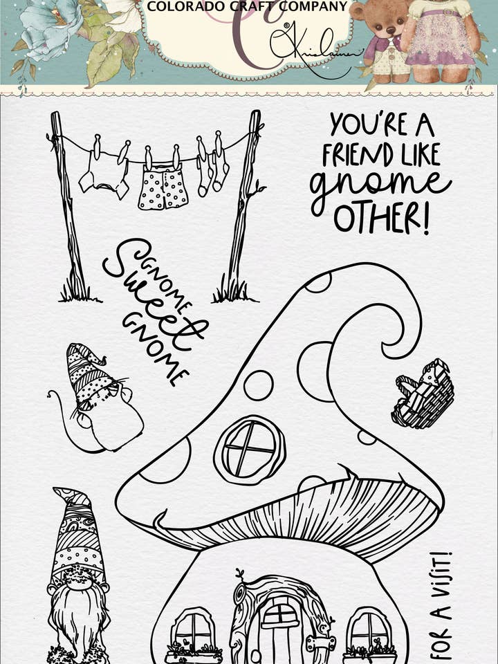 KL610 Kris Lauren ~ Casa degli gnomi per la vendita all'ingrosso da parte di Colorado Craft Company